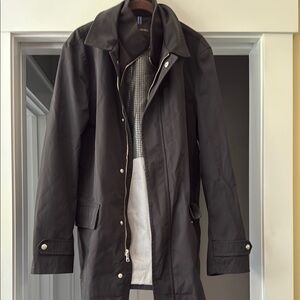 Banana Republic Black Trench Coat for Men